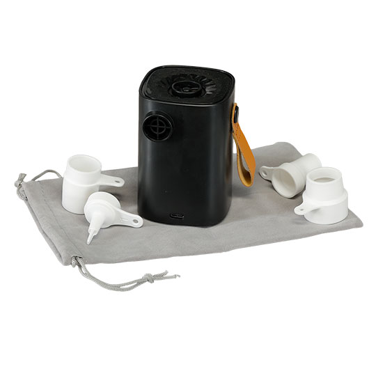Origin Outdoors elektrische Luftpumpe Pump and Go mit 4 Adaptern aufladbar Bild 11