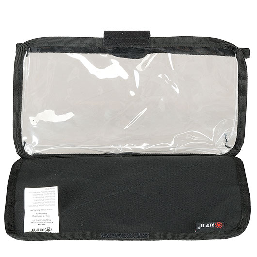 MFH Karten-/Tablet-Tasche klappbar mit Klettr�ckseite transparent schwarz Bild 2