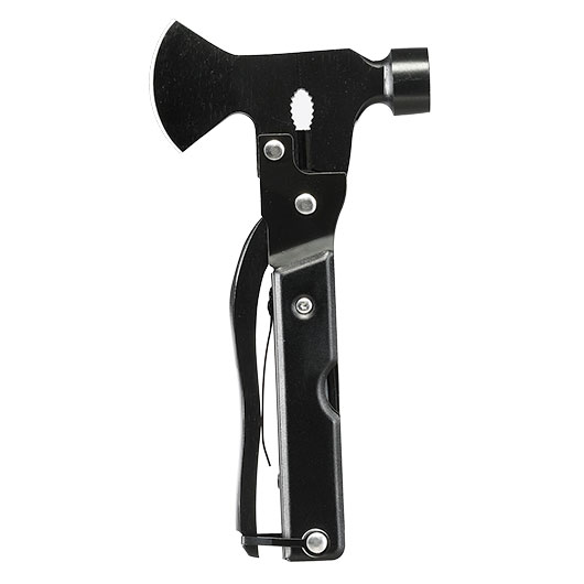 Trizand 17-in-1-Multitool mit  Hammer, Axt, S�ge, Zange uvm. inkl. G�rteltasche schwarz Bild 4
