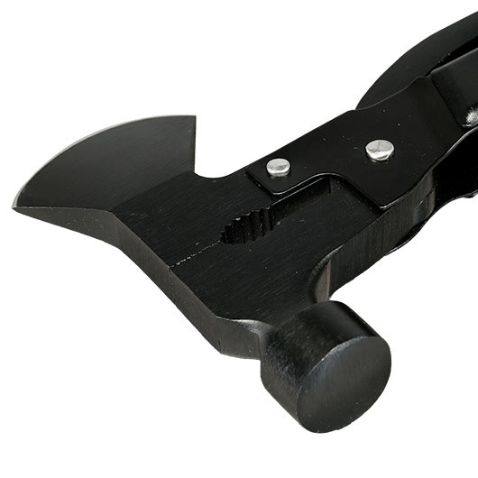 Trizand 17-in-1-Multitool mit  Hammer, Axt, S�ge, Zange uvm. inkl. G�rteltasche schwarz Bild 5