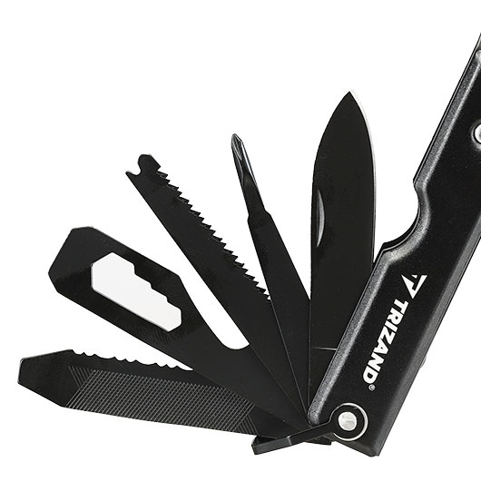 Trizand 17-in-1-Multitool mit  Hammer, Axt, S�ge, Zange uvm. inkl. G�rteltasche schwarz Bild 9