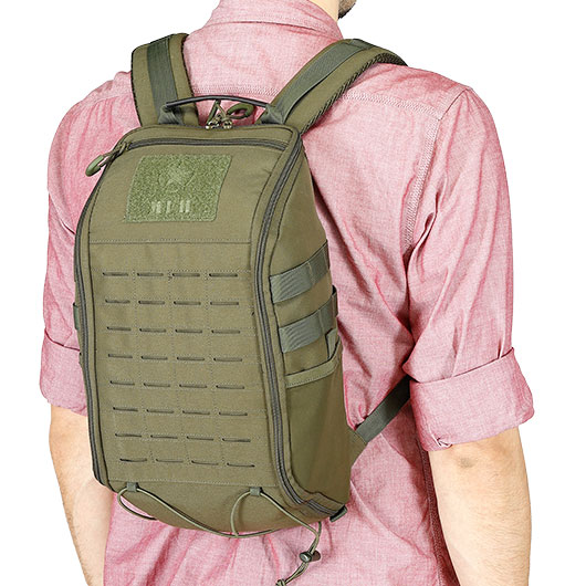 MFH Rucksack Modular 13 Daypack Molle Lasercut 13 Liter oliv Bild 10