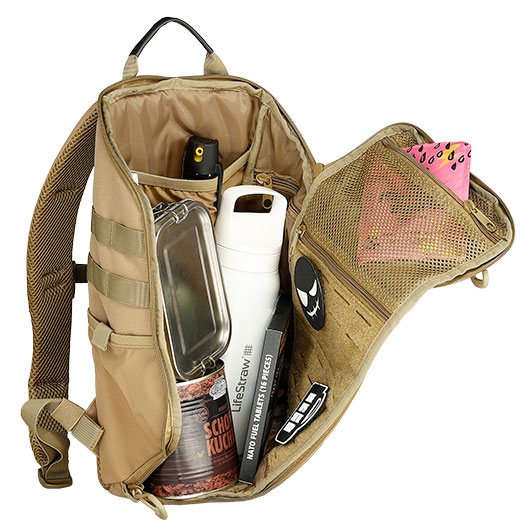 MFH Rucksack Modular 13 Daypack Molle Lasercut 13 Liter coyote tan Bild 8