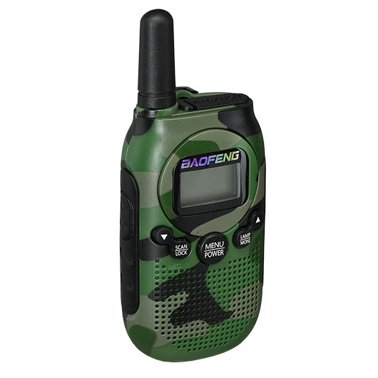 Baofeng Walkie-Talkie-Set BF-T6 bis zu 2 km Reichweite aufladbar mit integrierter Taschenlampe camouflage Bild 5