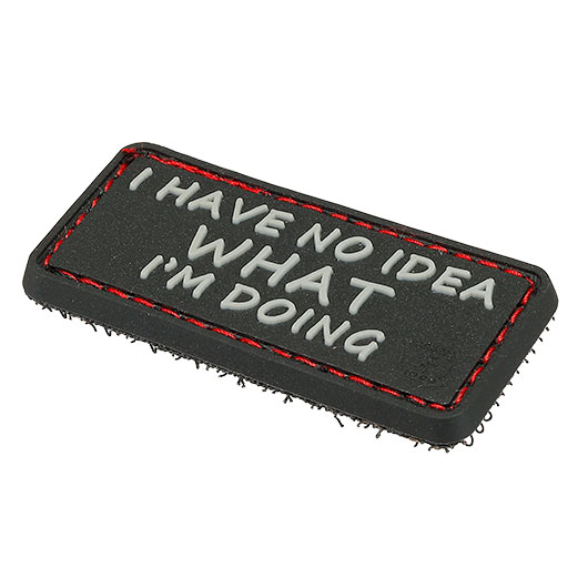 JTG 3D Rubber Patch I Have No Idea What I�m Doing schwarz Bild 1