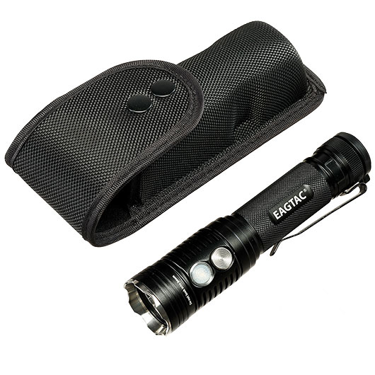 Eagtac LED-Taschenlampe TX3V MKII 3650 Lumen 10 Leuchtmodi inkl. Strobe wiederaufladbar Powerbank-Funktion inkl. Holster Ladekab Bild 11