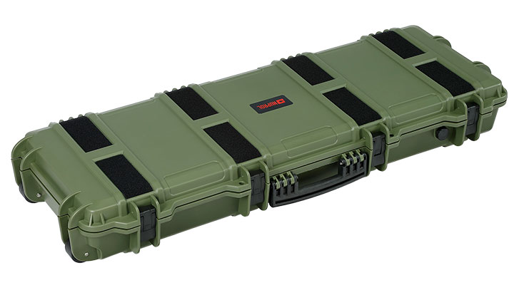 Nuprol Large Hard Case Waffenkoffer / Trolley 109 x 39,5 x 16 cm PnP-Schaumstoff oliv - Velcro Edition