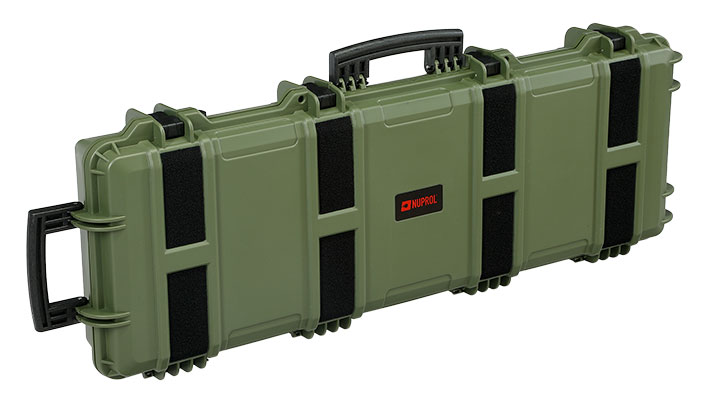 Nuprol Large Hard Case Waffenkoffer / Trolley 109 x 39,5 x 16 cm PnP-Schaumstoff oliv - Velcro Edition Bild 1