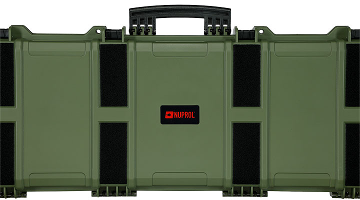 Nuprol Large Hard Case Waffenkoffer / Trolley 109 x 39,5 x 16 cm PnP-Schaumstoff oliv - Velcro Edition Bild 10