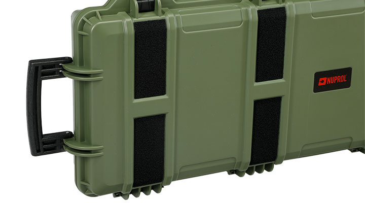 Nuprol Large Hard Case Waffenkoffer / Trolley 109 x 39,5 x 16 cm PnP-Schaumstoff oliv - Velcro Edition Bild 11