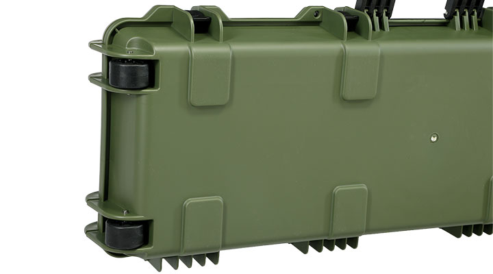 Nuprol Large Hard Case Waffenkoffer / Trolley 109 x 39,5 x 16 cm PnP-Schaumstoff oliv - Velcro Edition Bild 8