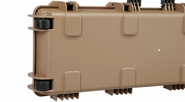 Nuprol Large Hard Case Waffenkoffer / Trolley 109 x 39,5 x 16 cm PnP-Schaumstoff tan - Velcro Edition Bild 8