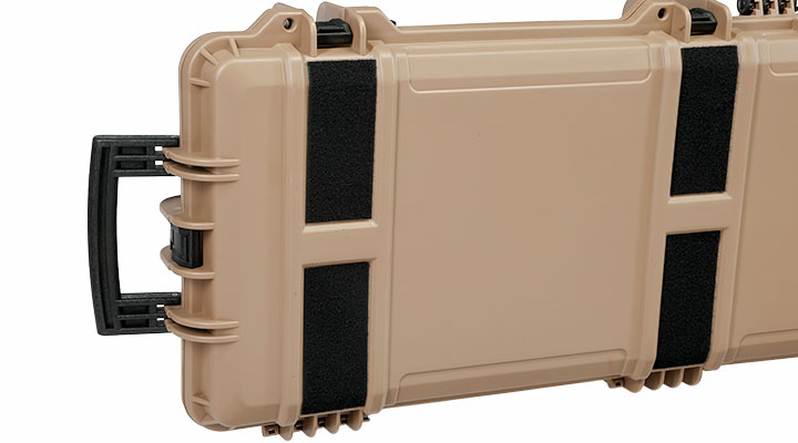 Nuprol X-Large Hard Case Waffenkoffer / Trolley 139 x 39,5 x 16 cm PnP-Schaumstoff tan - Velcro Edition Bild 11