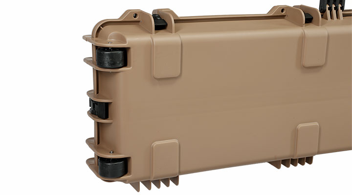 Nuprol X-Large Hard Case Waffenkoffer / Trolley 139 x 39,5 x 16 cm PnP-Schaumstoff tan - Velcro Edition Bild 8