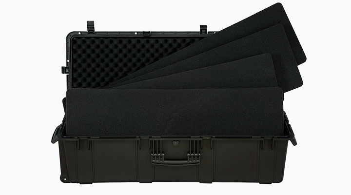 Nuprol Premium Deployment Trunk Transportkoffer / Trolley 112 x 40,5 x 35,5 cm PnP-Schaumstoff schwarz Bild 4