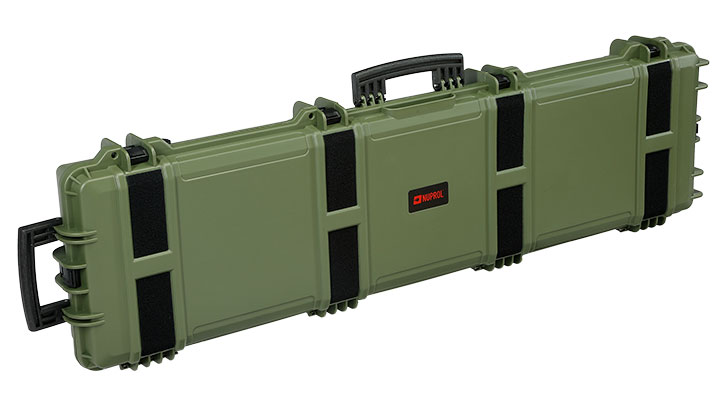 Nuprol X-Large Hard Case Waffenkoffer / Trolley 139 x 39,5 x 16 cm PnP-Schaumstoff oliv - Velcro Edition Bild 1