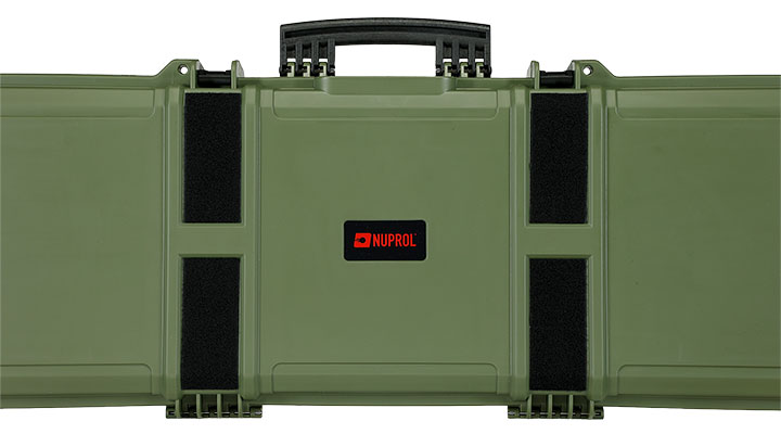 Nuprol X-Large Hard Case Waffenkoffer / Trolley 139 x 39,5 x 16 cm PnP-Schaumstoff oliv - Velcro Edition Bild 10