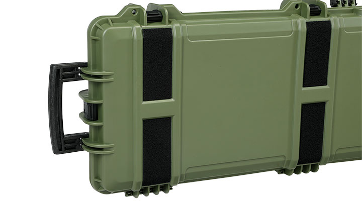 Nuprol X-Large Hard Case Waffenkoffer / Trolley 139 x 39,5 x 16 cm PnP-Schaumstoff oliv - Velcro Edition Bild 11