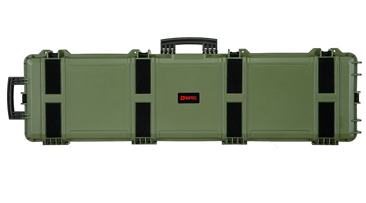 Nuprol X-Large Hard Case Waffenkoffer / Trolley 139 x 39,5 x 16 cm PnP-Schaumstoff oliv - Velcro Edition Bild 2