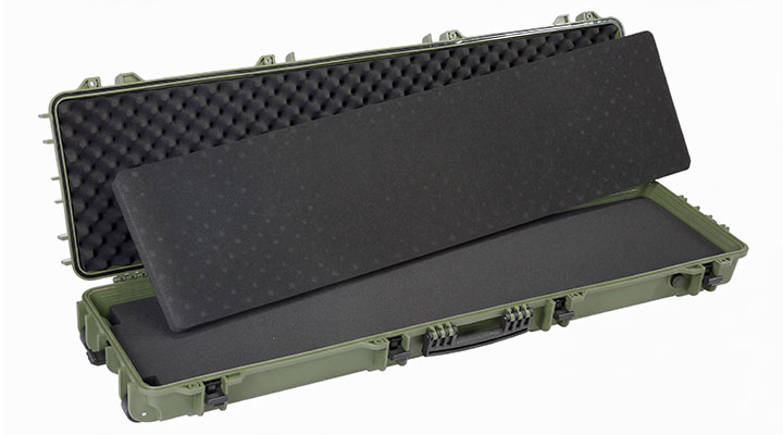 Nuprol X-Large Hard Case Waffenkoffer / Trolley 139 x 39,5 x 16 cm PnP-Schaumstoff oliv - Velcro Edition Bild 5
