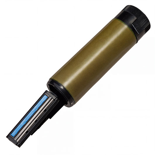 BCB Reiserasierer Twist Razor faltbar inkl. 4 Ersatzklingen oliv Bild 6