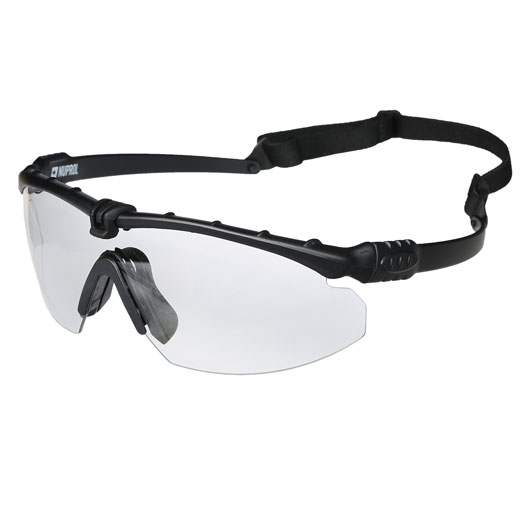 Nuprol Battle Pro Protective Airsoft Schutzbrille schwarz / klar