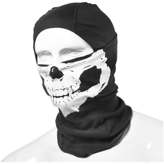 101 INC. Sturmmaske Totenkopf-Motiv schwarz