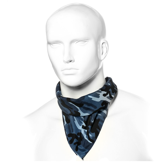 Bandana Halstuch Sky Blue Camouflage Bild 1