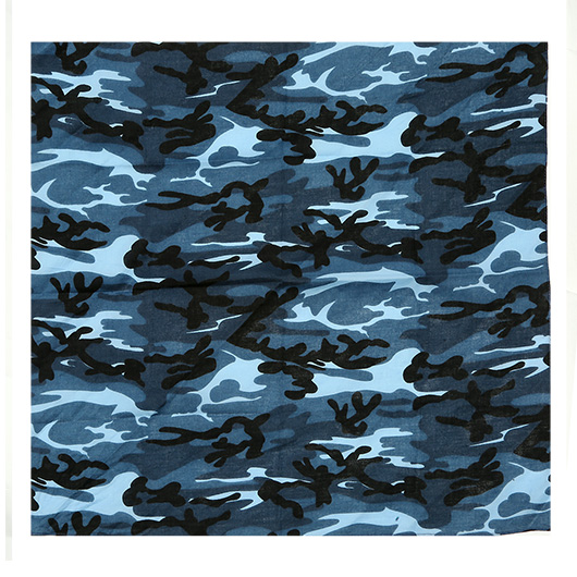 Bandana Halstuch Sky Blue Camouflage Bild 4