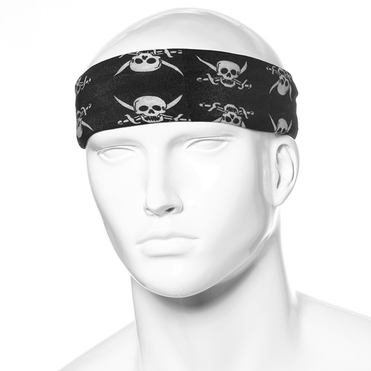 Barbaric Multifunktionstuch Wrap Skull schwarz/wei Bild 2