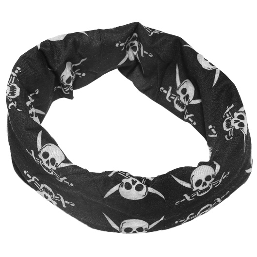 Barbaric Multifunktionstuch Wrap Skull schwarz/wei Bild 5