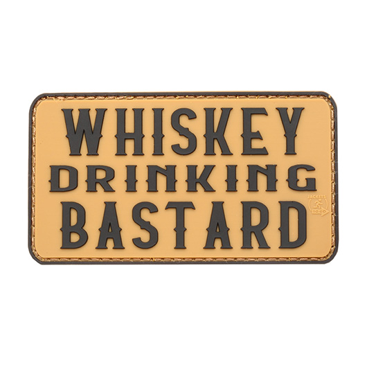 JTG 3D Rubber Patch mit Klettfl�che Whiskey Drinking Bastard coyote