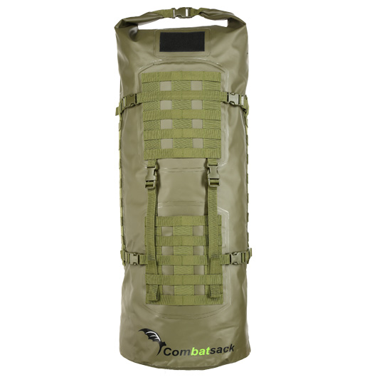 Schwimmfhiger Rucksack ComBatSack 100L olivgrn Molle mit 3 Organisationsbeuteln Bild 1