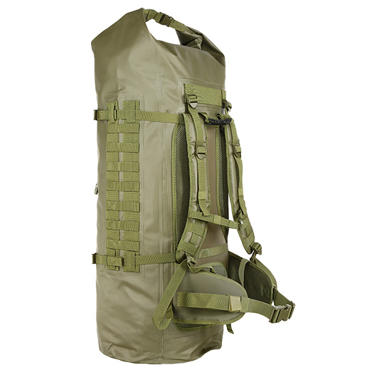 Schwimmfhiger Rucksack ComBatSack 100L olivgrn Molle mit 3 Organisationsbeuteln Bild 5