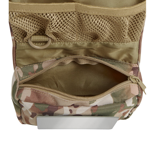 Brandit Kulturbeutel Toiletry Bag medium mit Spiegel tactical camo Bild 2