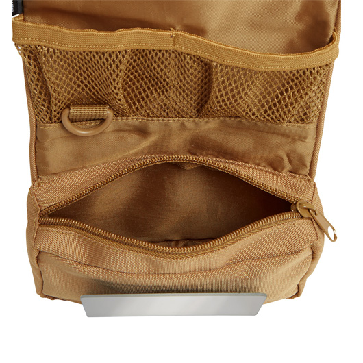 Brandit Kulturbeutel Toiletry Bag medium mit Spiegel camel Bild 2