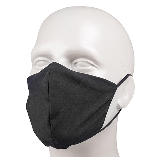 Mil-Tec Stoffmaske V-Shape schwarz Bild 1