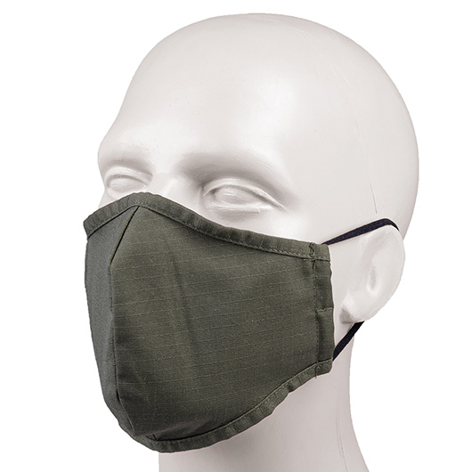 Mil-Tec Stoffmaske Wide-Shape oliv Bild 1