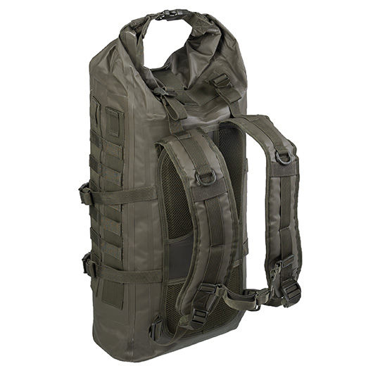 Mil-Tec Rucksack Tactical Backpack Seals Dry-Bag 35 Liter MOLLE oliv wasserfest Bild 1