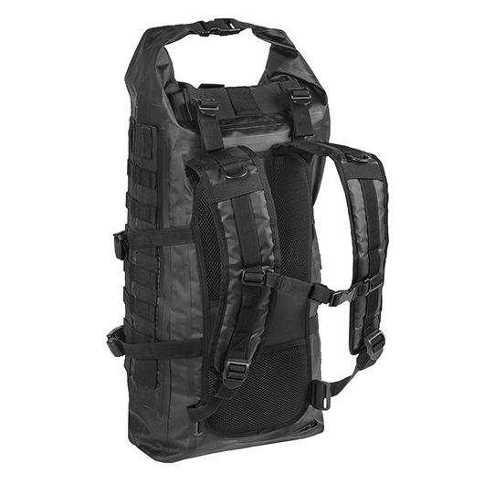 Mil-Tec Rucksack Tactical Backpack Seals Dry-Bag 35 Liter MOLLE schwarz wasserfest Bild 1