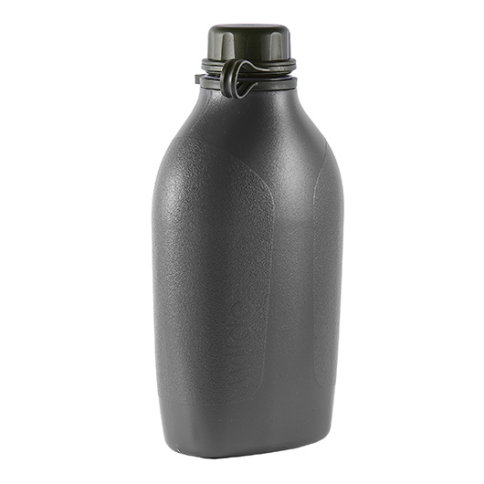 US Feldflasche Kunststoff Trinkflasche mit Tarn Nylonbezug HDT camo 1 Liter NEU 