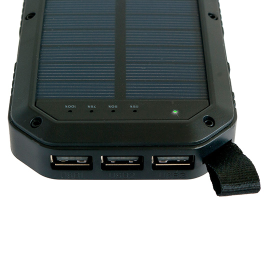 Basic Nature Solar-Powerbank 8 schwarz 8.000 mAh Bild 2