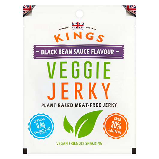 Kings Veggie Jerky Black Bean Geschmack 25 g vegetarisch