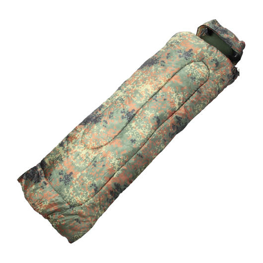 Mil-Tec Schlafsack Pilot mit Kopfkissen flecktarn Bild 1