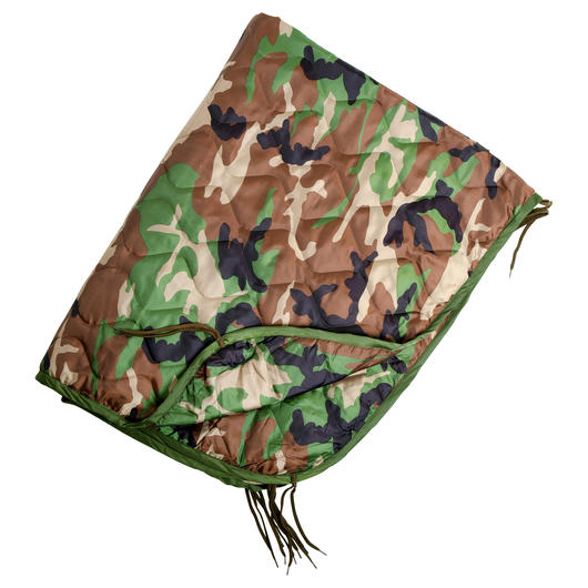 Mil-Tec Poncho Liner, Steppdecke woodland