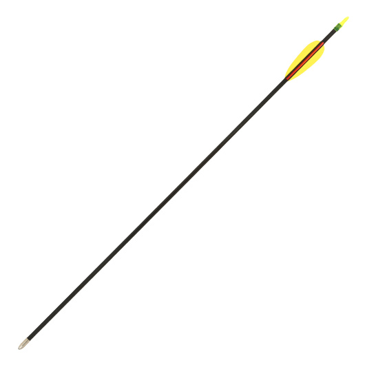 MK Bogenpfeil Fiberglas 26 Zoll Schwarz