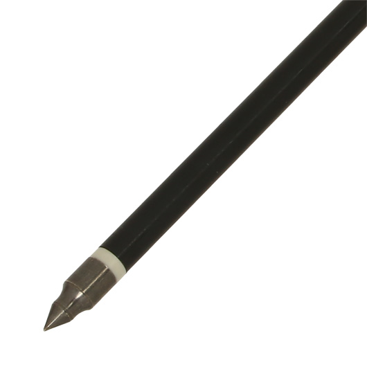 Armbrustpfeil 20 Aluminium mit Feldspitze schwarz Halbmond Nock 1 St�ck Bild 1