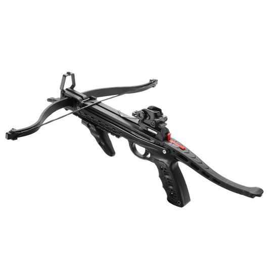 Hori-Zone Pistolenarmbrust Redback RTS 80lbs 235 fps schwarz inkl. 3 Pfeile und Sehnenwachs Bild 2