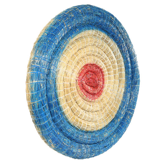 Strohzielscheibe fr Bogenschieen 80 cm Durchmesser blau Bild 1