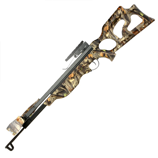 EK Archery Recurve Armbrust Desert Hawk 225 lbs Set mit Pfeile Laubtarn-Camo Bild 2